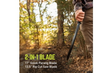 Image of TRUE Sawback Machete 17in Fixed Blade Knife