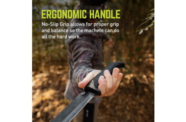 Image of TRUE Sawback Machete 17in Fixed Blade Knife