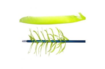 Image of Trueflight Spiral Wrap Flu-Flu, Feathers Chartreuse RW 100 pk. 17013