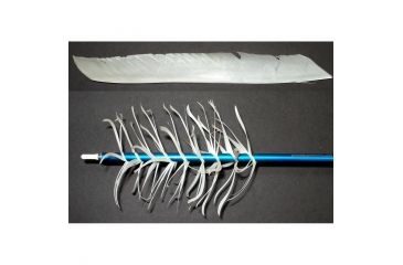 Image of Trueflight Spiral Wrap Flu-Flu, Feathers RW White 100 pk. 17001
