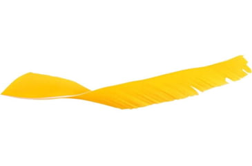Image of Trueflight Trueflight Spiral Wrap Flu-Flu Feathers, Yellow Rw 100 Pack