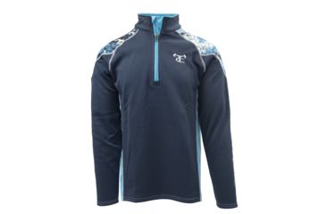 Image of TrueTimber TTC Logo Left Chest Performance Fleece 1/4 Zip - Mens, Navy, Medium, 0398-M