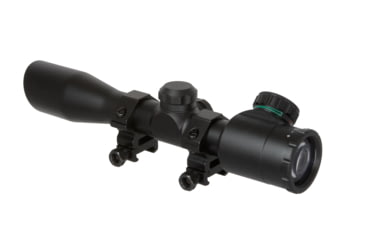 Image of TruGlo 4x32 Rangefinding/Trajectory Compensating Crossbow Scope w/ Rings, Black TG8504B3