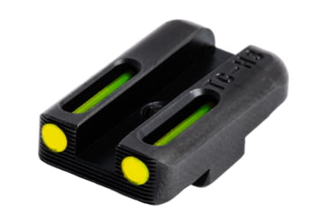 Image of TruGlo Brite-Site TFO Low Profile Green Fiber Optic Front Yellow Rear Sight Set for Glock 42, TG-TG131GT1B