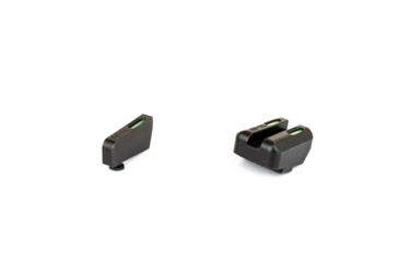 Image of TruGlo Brite-Site TFX Sights For Glock 17/17L/19/22/23/24/26/27/33/34/35/38/39, Green Rear/Green With Focus Lock Front, Suppressor Height, TG-TG13GL4A