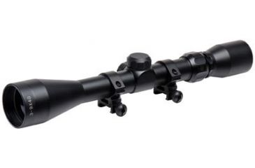 Image of TruGlo TruShot 3-9x40mm Rifle Scope, Duplex Reticle, Matte, Weaver Style Rings, TG-TG853940B