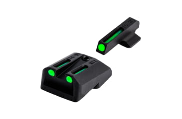 Image of TruGlo TFO Fiber Optic Handgut Sight Set for Novak 1911 .270/.500, Green, TG-TG131NT3