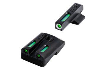 Image of TruGlo TFX Novak 260/450 Set Handgun Sight for 1911 Pistol, Green 3 Dot, Tritium/FiberOptic, TG-TG13NV1A