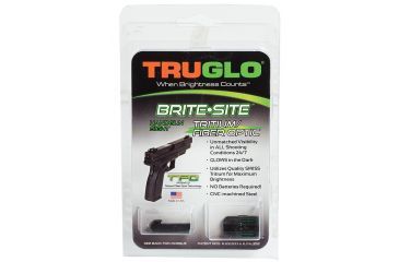 Image of TruGlo Brite-Site Tritium/Fiber Low Profile Green Optic Sight for Glock 42, TG-TG131GT1A