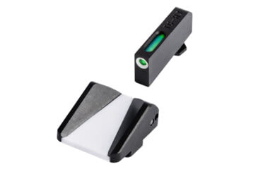 Image of TruGlo TG13GLFST TFX Day/Night Sights MOS Adapter Set for 9mm, .40, and .45 Glock 17/19/34/35/41 Gen 4, Tritium, Green w/White Outline, Black, TG-TG13GLFST