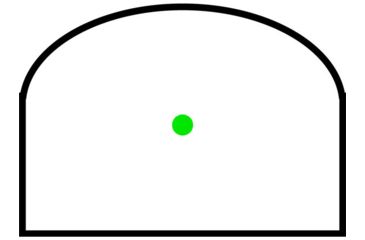 Image of TruGlo Tru-Tec 1x 23x17mm 3 MOA Green Dot Black, TG-TG8100G