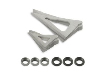 Image of TruGlo Titanium X Broadhead Fixed Replacment Blades, 4 Blade, 3 pk, Silver 75989