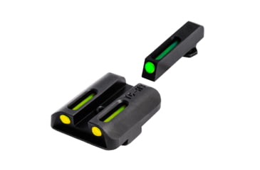 Image of TruGlo Tritium / Fiber Optic TFO Hand Gun Sights, Green Front and Yellow Rear - For Glock 17/19/22 and Similar, TG-TG131GT1Y