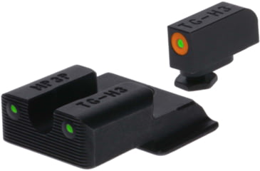 Image of TruGlo Tritium Pro Handgun Night Sights for Smith &amp; Wesson M&amp;P 380 EZ w/ Orange Front Ring, TG-TG231MP3C