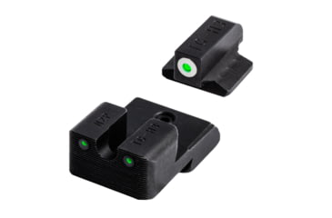 Image of TruGlo Tritium Pro Handgun Sight Set for 1911 Novak 260/500, White Focus Lock Ring, TG-TG231N3W