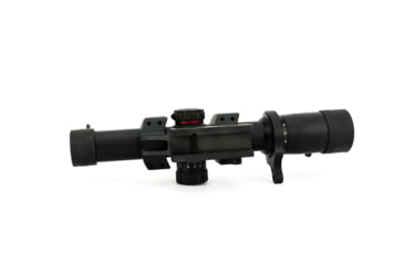 Image of TruGlo Tru-Brite 1-6x24mm Rifle Scope, 30mm Tube, Illuminated Power Ring, Duplex Mil-Dot Reticle with Mount, Matte, TG-TG8516TL