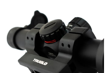 Image of TruGlo Tru-Brite 1-6x24mm Rifle Scope, 30mm Tube, Illuminated Power Ring, Duplex Mil-Dot Reticle with Mount, Matte, TG-TG8516TL