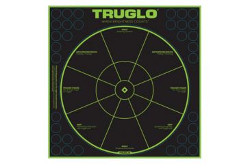 Image of TruGlo Tru-See Reactive/Splatter Targets Diamond Green 6 Pack, TG-TG15A6