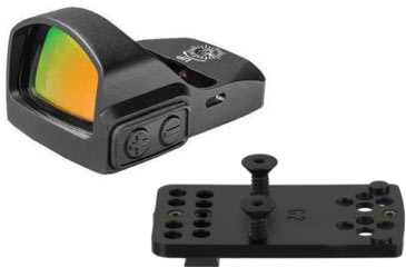 Image of TruGlo Tru-Tec Sub-Compact 1x23mm 3-MOA Red Dot Sight, 4 Post Mount, includes Dovetail Rear Sight Mount for Glock, TG-TG8100B1