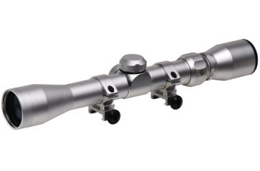 Image of TruGlo Trushot Rifle Scope 3-9x32mm Duplex Reticle Matte Silver Finish Includes Rings