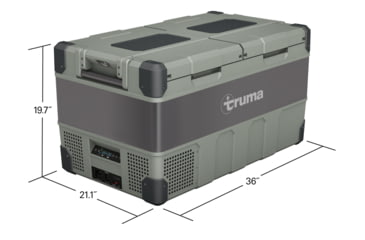 Image of Truma Cooler C96DZ Dual Zone Portable Fridge/Freezer, Earth Green, 96 liter, 45105-02
