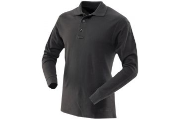 Image of Tru-Spec Polo Shirt, 24-7 Classic Black Long Sleeve, S 4458003