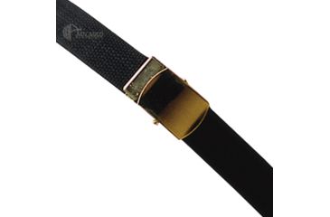 Image of 5ive Star Web Belt, Black 54in., Gld Buckle 4130000