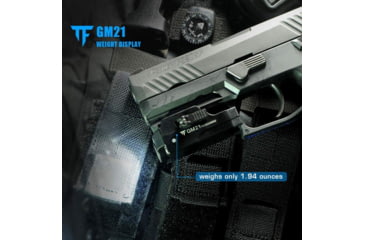 Image of TrustFire GM21 Quick Release Li-Polymer Rechargeable CREE XP-L HI LED Compact Pistol Light, 510 Lumens, Black, GM21