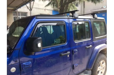 Image of TRUSTMADE Aluminum Roof Cross Bar Car Roof Rack for Jeep Wrangler, Black, OR02RR02-JW