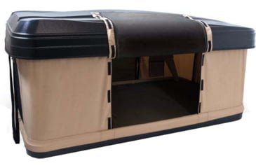 Image of TRUSTMADE Hardshell Rooftop Tent, Black/Beige, 82.7x49x35.4in, OR02RT01-BlackBeige