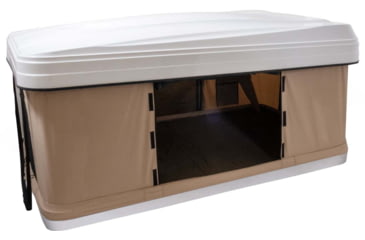 Image of TRUSTMADE Hardshell Rooftop Tent, White/Beige, 82.7x49x35.4in, OR02RT01-WhiteBeige