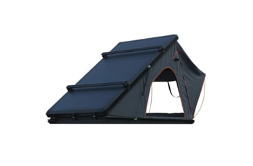 Image of TRUSTMADE Scout Plus Triangle with Roof Rack Aluminum Car Rooftop Tent, Black and Grey, Medium, OR02RT04YZ-BlackGrey