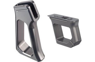 Image of TRYBE Aggressive AR Grip &amp; Matching Handstop, Gun Metal