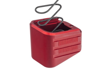 Image of TRYBE Defense +4/5 Magazine Extension Base Pad for Glock 17 9mm/.40 S&amp;W, Red, MAGEXTGLK4/5-RD