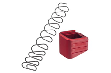 Image of TRYBE Defense +4/5 Magazine Extension Base Pad for Glock 17 9mm/.40 S&amp;W, Red, MAGEXTGLK4/5-RD