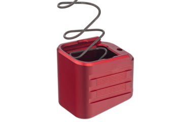 Image of TRYBE Defense +4/5 Magazine Extension Base Pad for Glock 19/23/26/27, 9mm/.40 S&amp;W, Red, MAGEXTGLK194/5-RD, EDEMO1