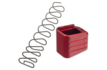 Image of TRYBE Defense +4/5 Magazine Extension Base Pad for Glock 19/23/26/27, 9mm/.40 S&amp;W, Red, MAGEXTGLK194/5-RD, EDEMO1