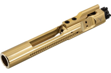 Image of TRYBE Defense AR-15 5.56 Complete Bolt Carrier Group, High-Polished Gold Titanium Nitride, BCG556-GLD