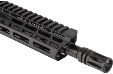 Image of TRYBE Defense AR-15 5.56x45mm NATO 16in Complete Upper Receiver, Government, Mid Length, 1-7 Twist, 1/2x28, A2, Black, UPPER16556-MLG