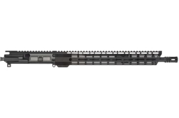 Image of TRYBE Defense AR-15 5.56x45mm NATO 16in Complete Upper Receiver, Government, Mid Length, 1-7 Twist, 1/2x28, A2, Black, UPPER16556-MLG