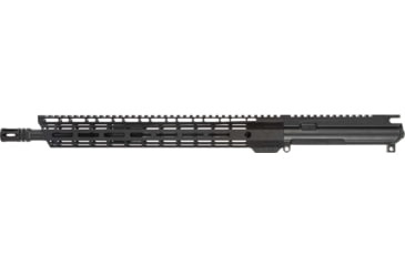 Image of TRYBE Defense AR-15 5.56x45mm NATO 16in Complete Upper Receiver, Government, Mid Length, 1-7 Twist, 1/2x28, A2, Black, UPPER16556-MLG