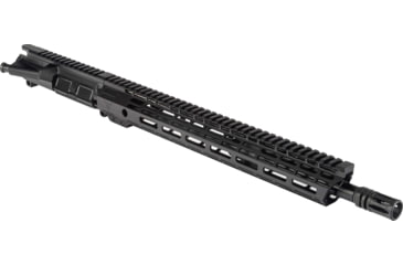 Image of TRYBE Defense AR-15 5.56x45mm NATO 16in Complete Upper Receiver, Government, Mid Length, 1-7 Twist, 1/2x28, A2, Black, UPPER16556-MLG