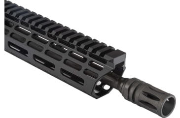 Image of TRYBE Defense AR-15 5.56x45mm NATO 16in Complete Upper Receiver, Pencil, Carbine Length, 1-7 Twist, 1/2x28, A2, Black, UPPER16556-PEN