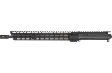 Image of TRYBE Defense AR-15 5.56x45mm NATO 16in Complete Upper Receiver, Pencil, Mid Length,1-7 Twist, 1/2x28, A2, Black, UPPER16556-MLP