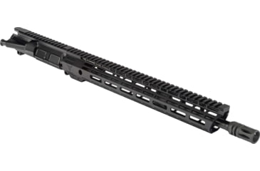Image of TRYBE Defense AR-15 5.56x45mm NATO 16in Complete Upper Receiver, Pencil, Mid Length,1-7 Twist, 1/2x28, A2, Black, UPPER16556-MLP