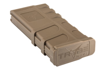 Image of TRYBE Defense AR-15 Extended Grasp 10-Round Magazine, 5.56x45mm NATO, Polymer, Flat Dark Earth, 106568-FDE