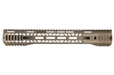 Image of TRYBE Defense AR-15 M-LOK Lightweight Quad Handguard w/ Full Rail, 15in, Flat Dark Earth, HDG15QFR-FDE