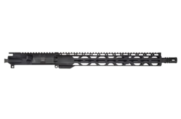 Image of EDEMO TRYBE Defense Semi-Complete Upper Receiver, AR-15, 5.56x45mm NATO, 16in 5R Barrel, 1-7 Twist, 15in M-LOK Rail, A2 Flash Hider, Nitride Black, SCUPPER16556, EDEMO5