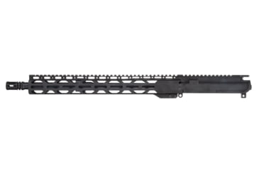 Image of EDEMO TRYBE Defense Semi-Complete Upper Receiver, AR-15, 5.56x45mm NATO, 16in 5R Barrel, 1-7 Twist, 15in M-LOK Rail, A2 Flash Hider, Nitride Black, SCUPPER16556, EDEMO5