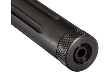 Image of TRYBE Defense Bull Barrel, Ruger 10/22, .22 Long Rifle, 16 in, Heavy Straight Fluted Profile, 1-16 Twist, 1/2x28 Threads, Nitride, Black, Black, 12B216N16FHQ-T
